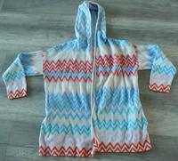 PETER HAHN Strickjacke Cardigan Hoodie bunt blau Kapuze Gr 50 5XL Bayern - Steinach b. Straubing Vorschau