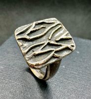 Vintage Ring 925 Silber Borken / Rinden / Design Herrenring Nordrhein-Westfalen - Moers Vorschau