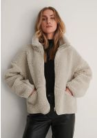 NA-KD Trend Teddy-Jacke beige, Größe 34 Nordrhein-Westfalen - Rheine Vorschau