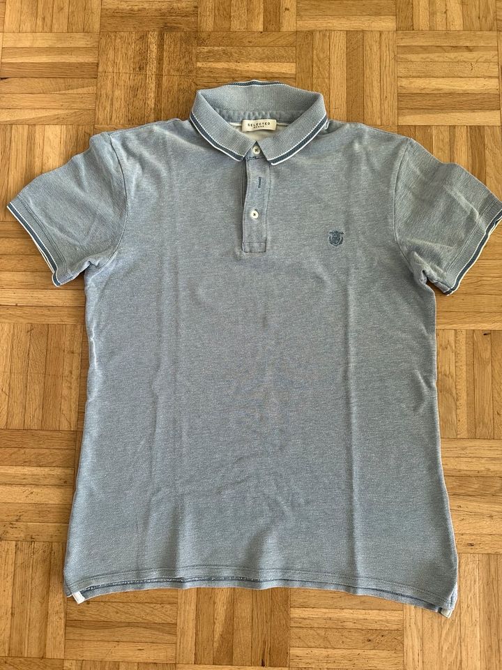 Selected Homme, Polo, Shirt, blau, Gr. L in Bonn