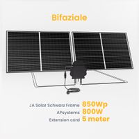 Balkonkraftwerk 850Wp JA Solar Bifaziale Black Frame Solarmodul/AP800W EZ1-M APSYSTEMS Wechselrichter mit 5m Anschlusskabel-Hamburg Altona - Hamburg Bahrenfeld Vorschau