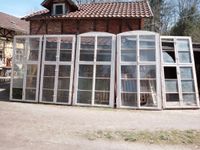 Hohe Fenster Orangerie Gewächshaus antik alte Holzfenster Thüringen - Meiningen Vorschau