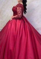 Brautkleid/ Hennakleid/ Abendkleid in rot, langarm,Satinrock Dortmund - Lindenhorst Vorschau