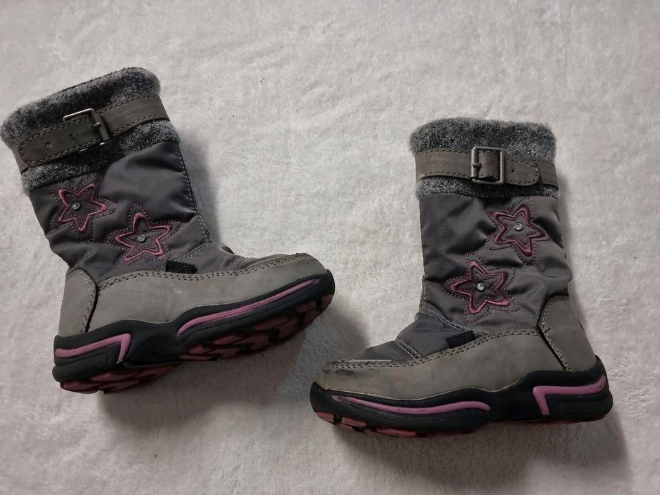 Mädchen 25 Schuhe Stiefel Fütterung grau pink Quickly in Paderborn