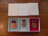 3 x DDR Medaillen Treue Dienste Feuerwehr Bronze Silber & Gold Nordrhein-Westfalen - Erkelenz Vorschau