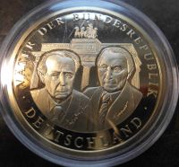 Väter der Bundesrepublik Deutschland - Medaille - vergoldet Nordrhein-Westfalen - Moers Vorschau