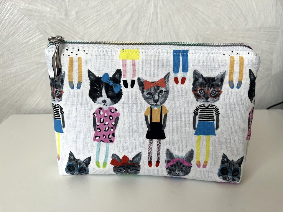 Katze Cat Kosmetiktasche Tasche Bag Mäppchen Handmade NEU in Wolfsburg