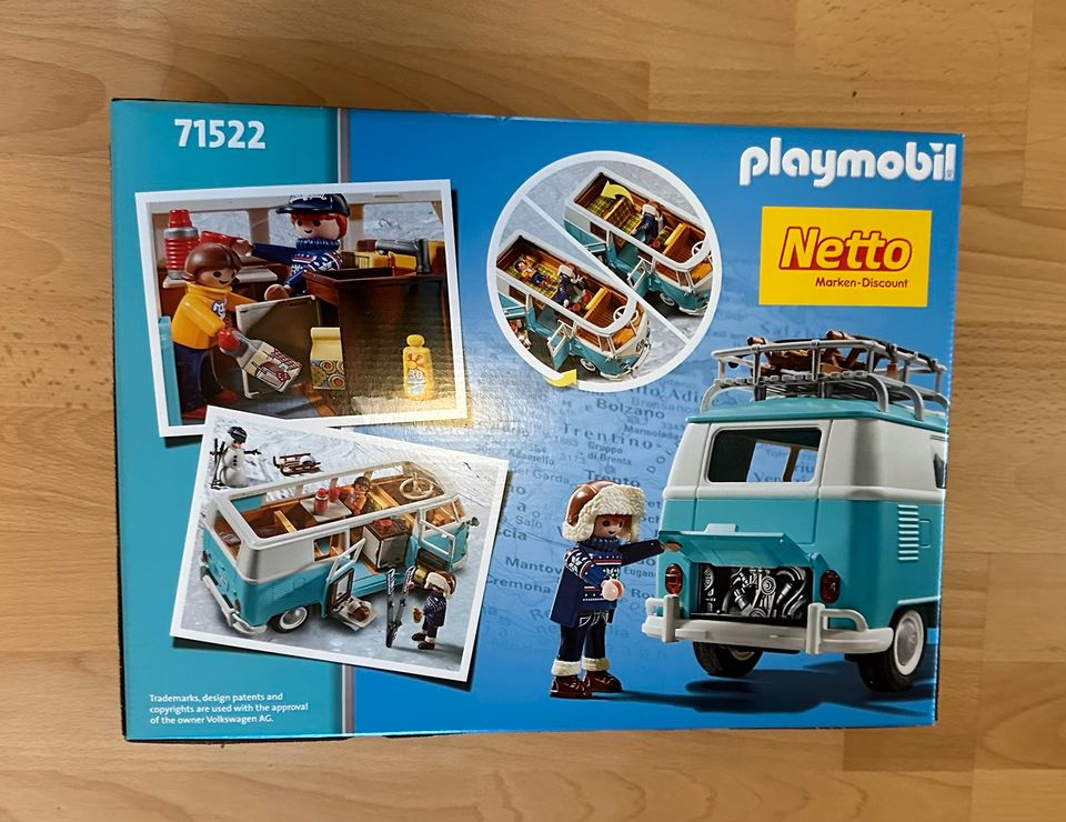 Playmobil Bulli Netto blau in Ellzee