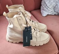 Vero Moda Damen Schuhe Stiefel Boots Gr. 37 Beige Retro Vintage Bayern - Memmingen Vorschau