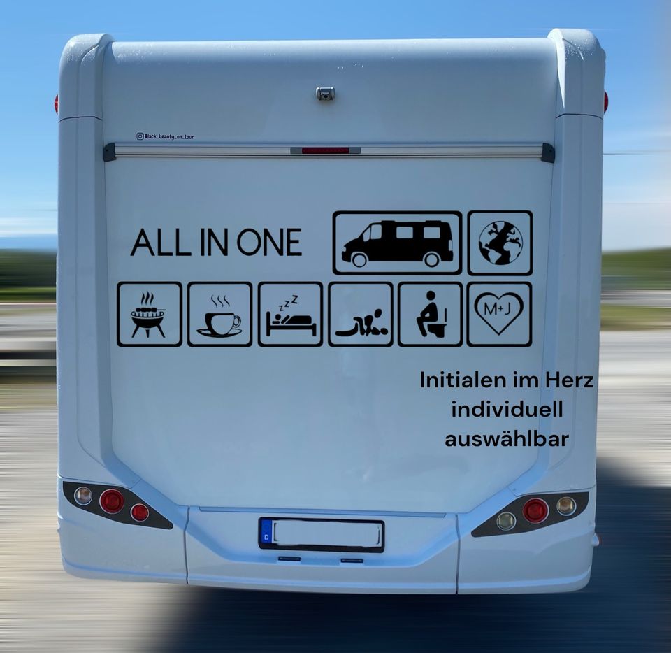 ALL IN ONE - Aufkleber Wohnmobil / Wohnwagen in Baden-Württemberg