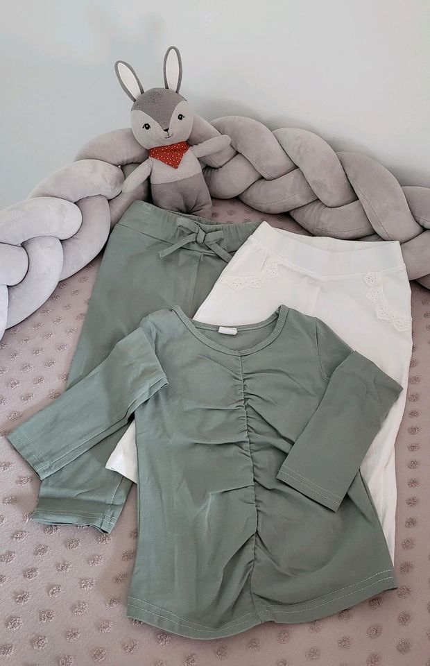 3er Set Leggings + Pullover Gr. 80 in Gera