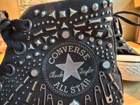 Converse Chucks schwarz mit Nieten, 4 1/2 - neu - aussergewöhnlic Bayern - Karlsfeld Vorschau