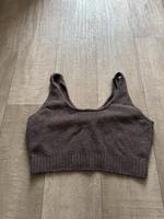 Zara Woll Stricktop Top Wolle S Braun Oberteil bauchfrei Sachsen - Limbach-Oberfrohna Vorschau