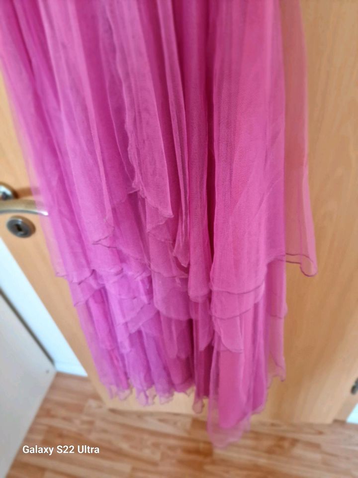 Abiballkleid Gr. 38, M, lang pink Abendkleid in Neuenkirchen
