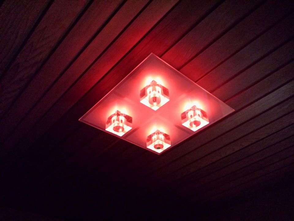 LED Deckenlampe Fernbedienung - RGB Lampe - komplett LED Umbau in Wahlsburg