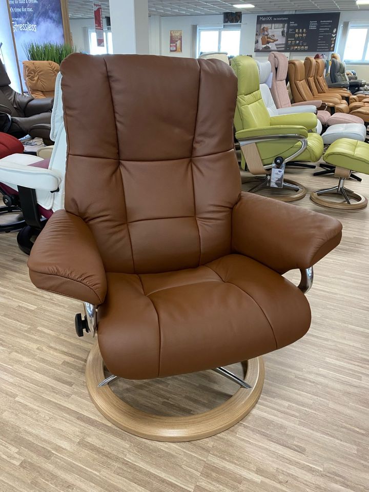 Sale -50% Rabatt / Stressless Sessel + Hocker Mayfair Malt Brown in Kaiserslautern