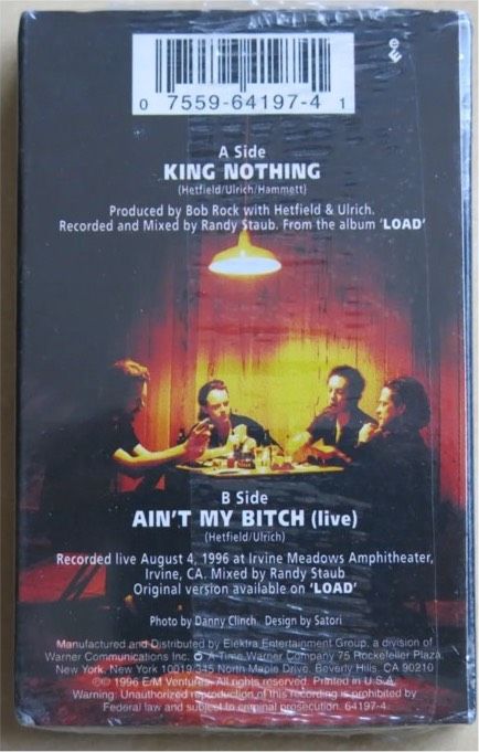 MC Kassetten Single Metallica King Nothing 2 Song versiegelt 1996 in Nordhausen