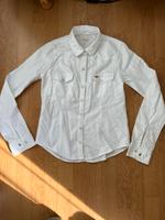Hollister weißes Jeanshemd Bluse Perlmutt Knöpfe XS Hessen - Mühltal  Vorschau