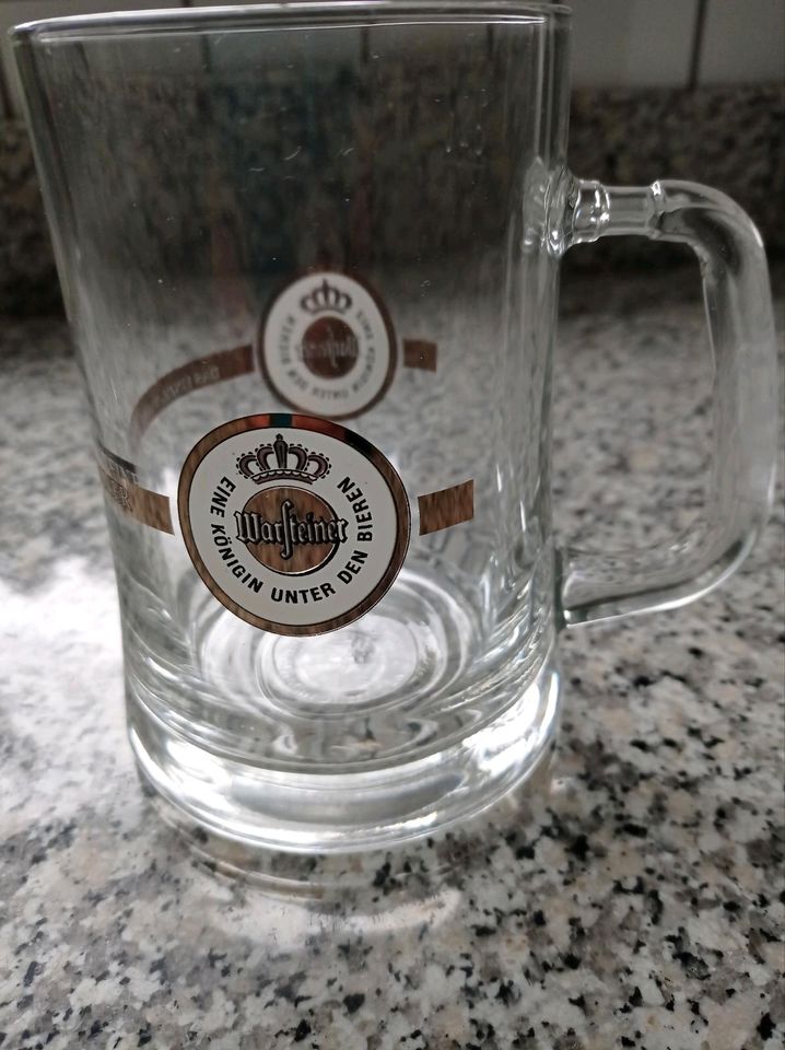 5 Warsteiner Gläser Bierkrug 0,4 in Kempen