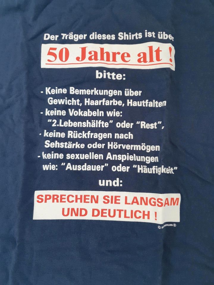 T-Shirt gr.M - 50.Geburtstag in Saarbrücken