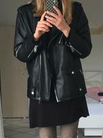 Mango Casual Fake Lederjacke M schwarz mit Gürtel Bielefeld - Stieghorst Vorschau