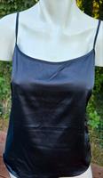 Sisley top shirt navy  blau fast schwarz satin gr S Bayern - Neuendettelsau Vorschau