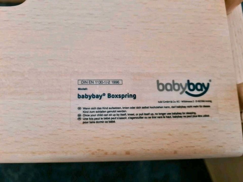 Babybay Boxspring Beistellbett, inkl. Mesh- Nestchen + Matratze in Bernburg (Saale)