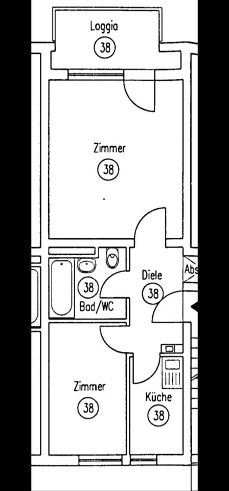 2 Zimmer Wohnung in Frankfurt zu verkaufen in Frankfurt am Main