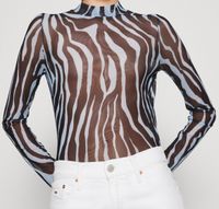 Tommy Hilfiger Top slim fit mesh in Zebra Look Nordrhein-Westfalen - Lichtenau Vorschau