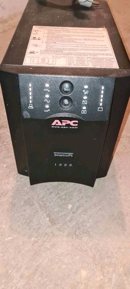 USV APC  smart UPS 1000W mit neuen Batterien. in Schwerin