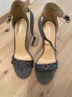 Sandalen Highheels Gr 39 1 x getragen grau von catwalk Hessen - Wiesbaden Vorschau