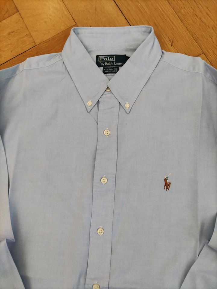 Polo by Ralph Lauren Herrenhemd Gr . 17 / 43 XL hellblau Hemd in Berlin