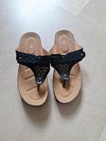 Zehentrenner FlipFlops Sandalen Schwarz Neu Gr.39 Brandenburg - Jacobsdorf  Vorschau
