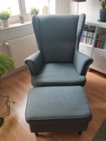 Verkaufe Ikea Strandmon Sessel mit Fußbank Mecklenburg-Vorpommern - Neubrandenburg Vorschau