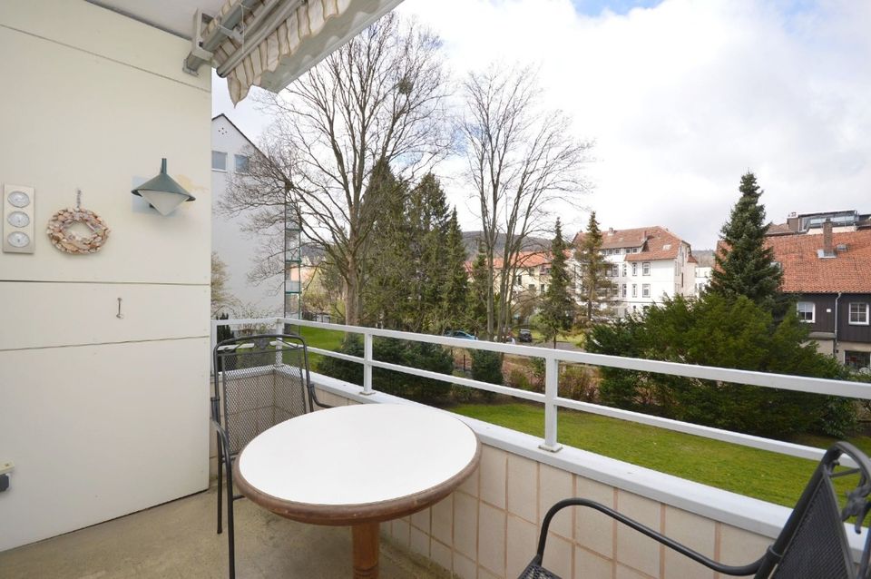 Top Innenstadtlage! Schöne, großzügige 1-Zimmer-Wohnung mit Balkon + Fahrstuhl. in Bad Harzburg