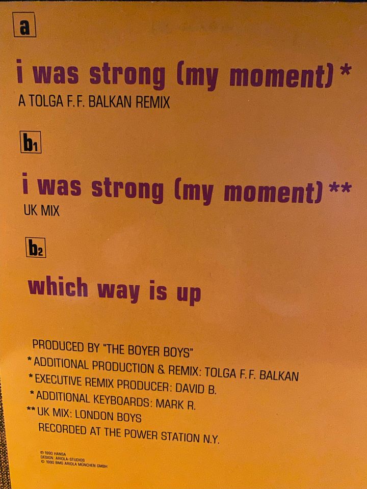 Miquel Brown I was strong.. (A Tolga F.F. Balkan Remix,[Maxi 12") in Meppen