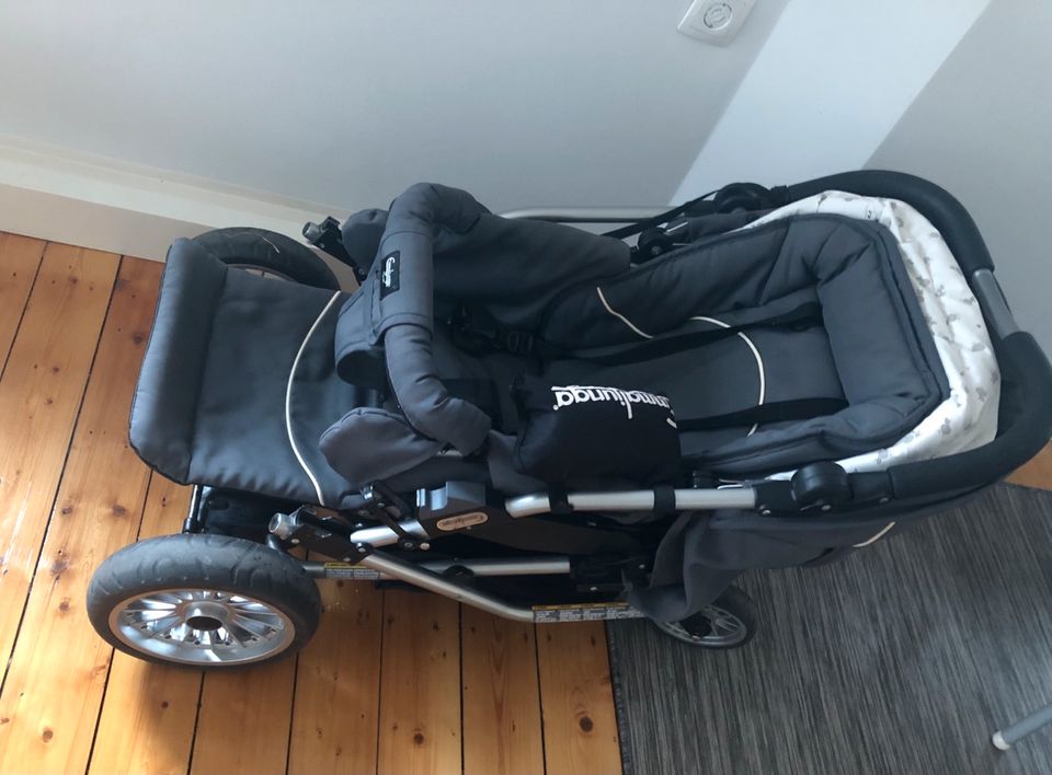 Emaljunga Kinderwagen Buggy mit Babywanne und Buggyboard in Steinhagen