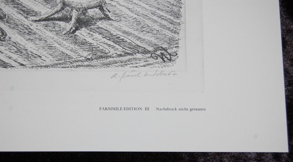 A.Paul Weber, Oh Tannenbaum Lithographie/Origin-Faksimile, limit. in Meldorf