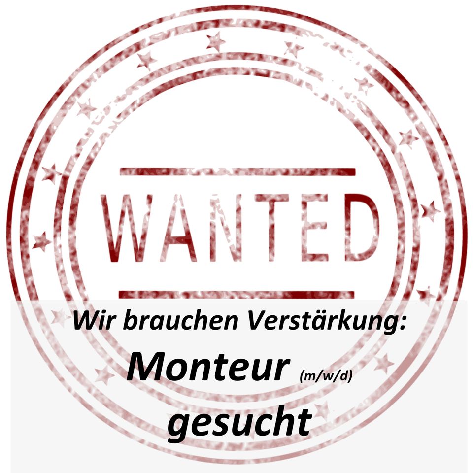 Monteur GESUCHT - in Festanstellung in Kalkar