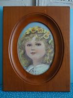 Miniaturmalerei Lupenmalerei Gemälde 20x16 Kind Mädchen Portrait Saarland - Homburg Vorschau