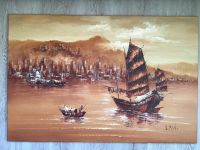 Dschunken vor Hongkong - Öl auf Leinwand 60x90 cm Sachsen - Görlitz Vorschau