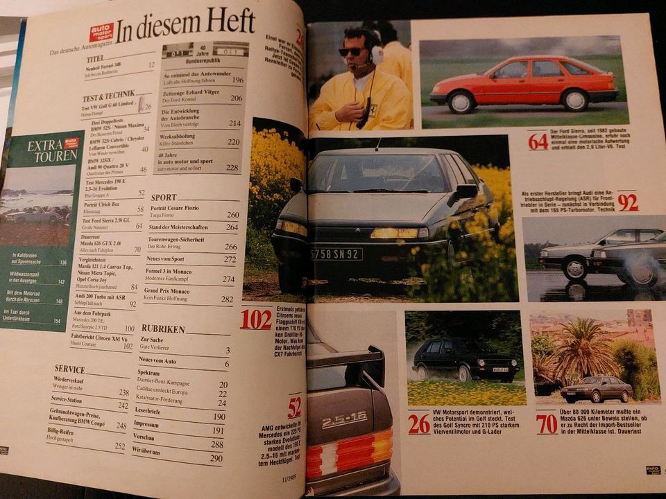 AMS Heft 11 1989 Golf Limited 16vG60 Mercedes 190 Evo in Niederkassel