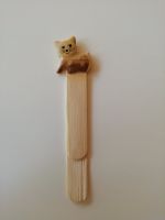 Lesezeichen aus Holz mit einem Katzenmotiv Rheinland-Pfalz - Kaiserslautern Vorschau