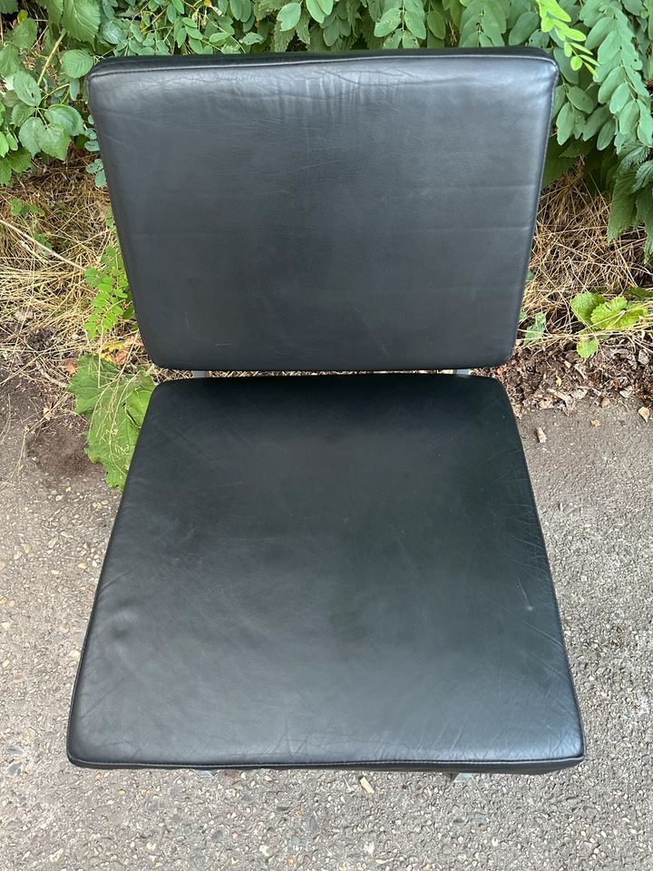 Stuhl BAUHAUS Sessel Mid Century Vintage Chair Leder Design 70er in Duisburg