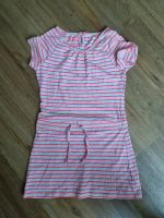 Kleid Gr. 110 116 beige neon pink kurzarm Sommerkleid Eimsbüttel - Hamburg Schnelsen Vorschau