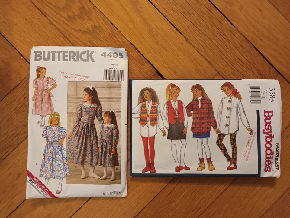 Butterick Schnittmuster 4405 Kleid 3583 Weste Shirt Mädchen in Berlin