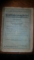 DDR Kraftfahrzeugbrief Baden-Württemberg - Dossenheim Vorschau