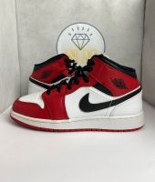 ✅Nike Jordan 1 Mid GS Chicago White Toe Rot/Weiß/Schwarz 39 6,5Y Sachsen - Treuen Vorschau