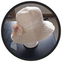 Sommerhut creme mit Blume Rheinland-Pfalz - Nack Vorschau