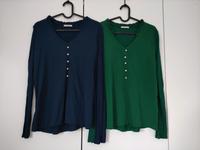 Orsay Langarm Bluse Oberteile blau + grün mit Perlen Köln - Mülheim Vorschau